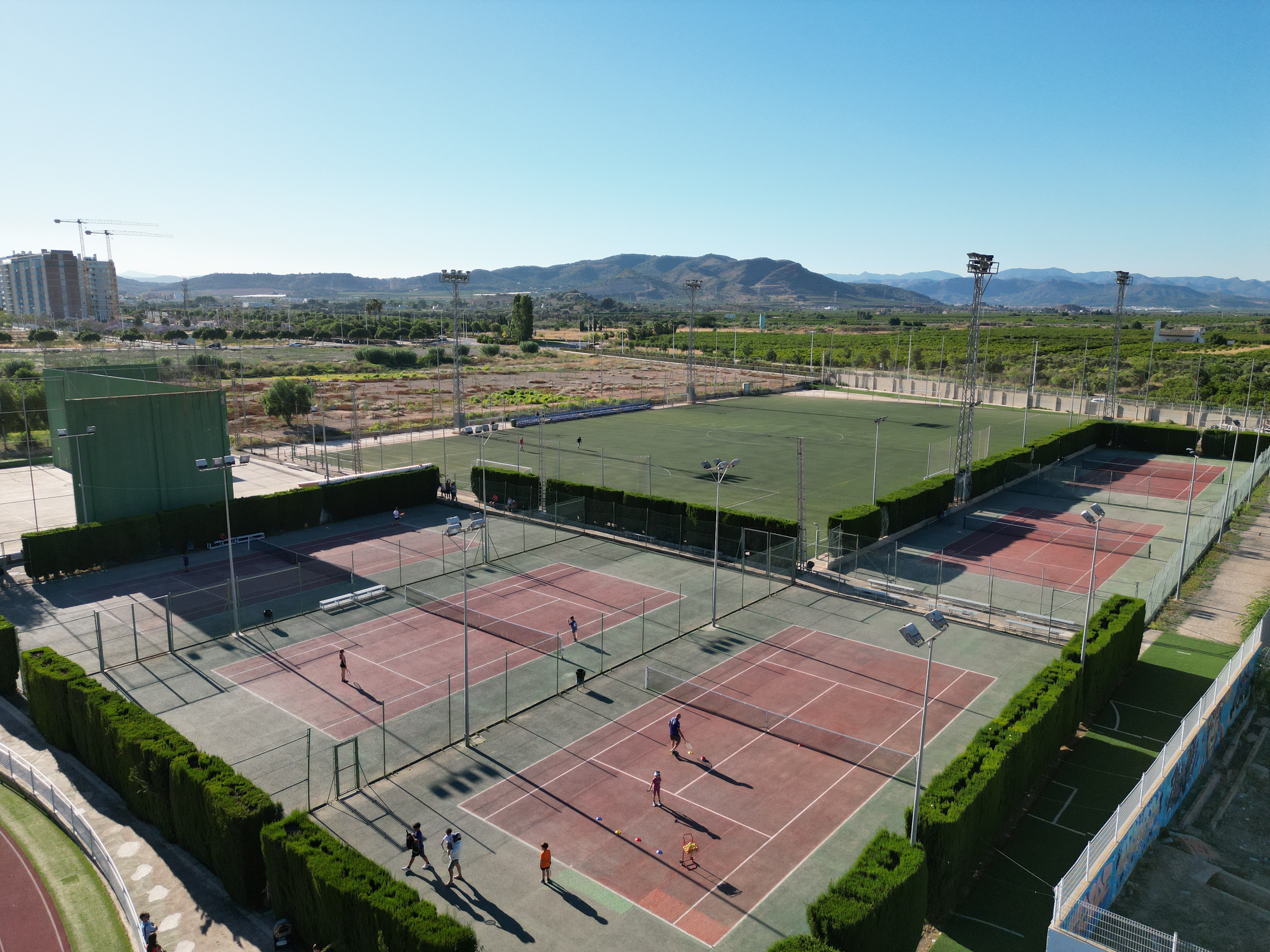Vista aérea instalaciones Club de Tenis Morvedre